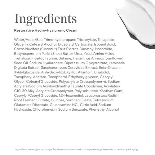 Murad Restorative Hydro-Hyaluronic Face Cream - Moisture-Boosting Hydration with Hyaluronic Acid & Coconut Extract - 1.7 Fl Oz