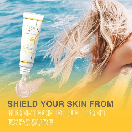 Lira Clinical EliōDrops SPF 30 Glow - 1 Fl Oz - Broad Spectrum Zinc Oxide Sunscreen Serum for All Skin Types