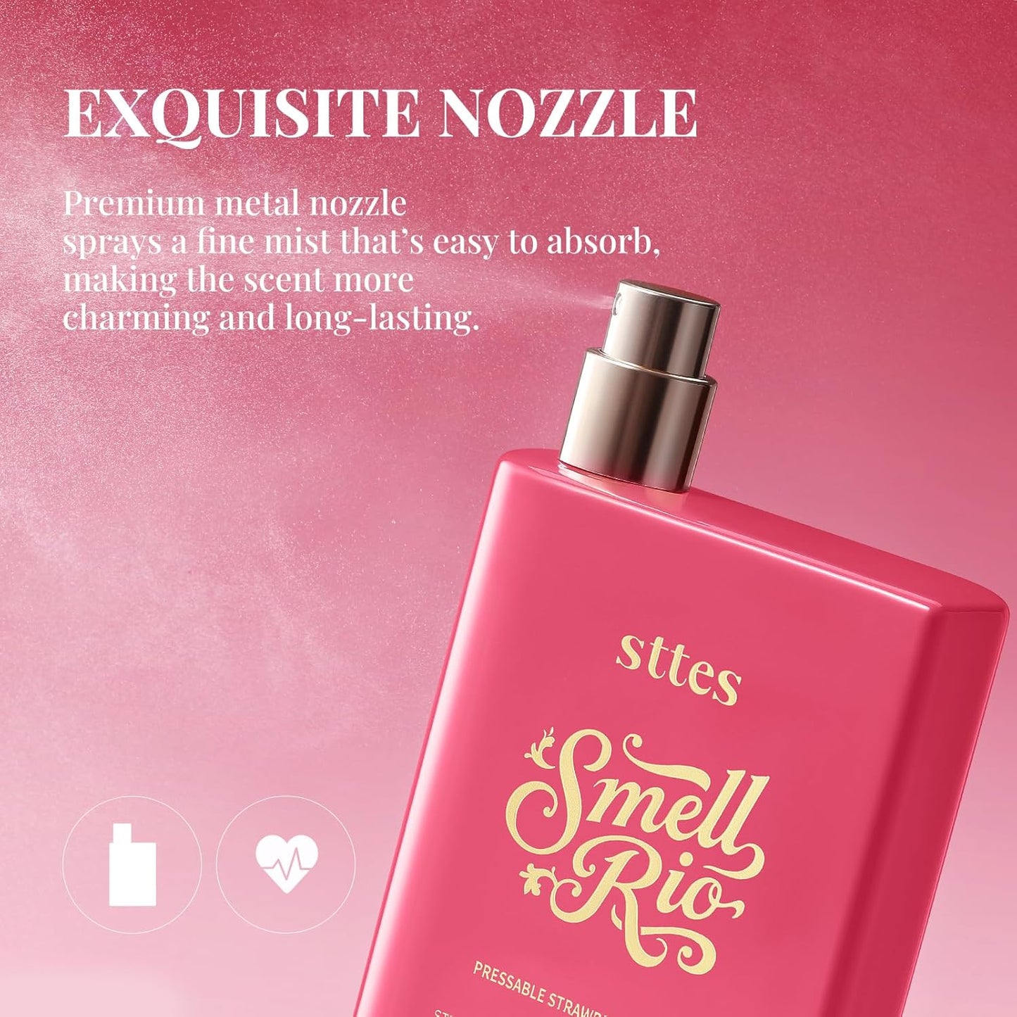 Sttes Smell Rio Perfume - Long-Lasting Hair Perfume for Women | Strawberry, Candy, Vanilla & Marshmallow 100ml