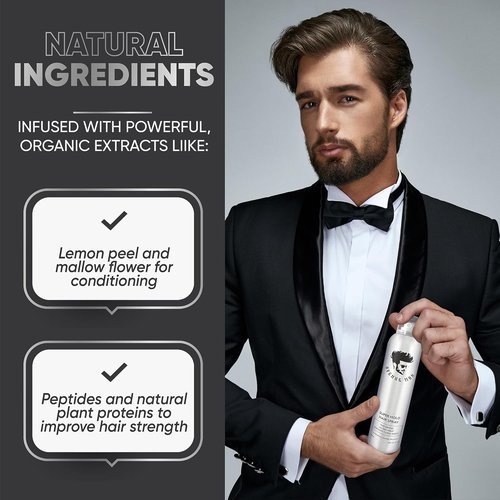 Avenue Man Super Hold Hairspray for Men - Fast-Drying Formula for Long-Lasting Control - 10 oz