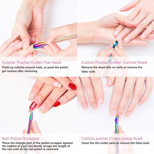 Regine Switzerland 3-in-1 Cuticle Care Set - Nipper, Cutter & Scraper for Effortless At-Home Manicures