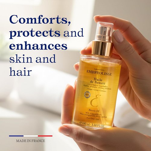 Embryolisse Body Oil - Lightweight Hydrating Oil for Face, Body & Hair - 3.38 Fl Oz
