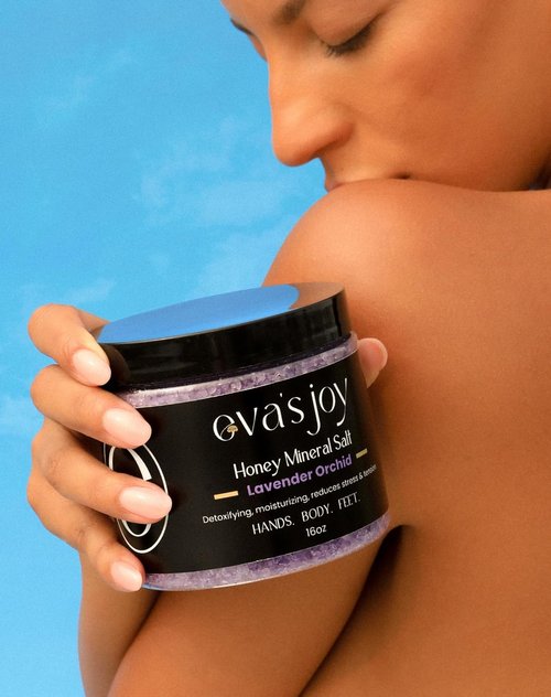 Eva's Joy Lavender Orchid Bath Soak - Nourishing Epsom Salt Crystals for Relaxation | 16 oz