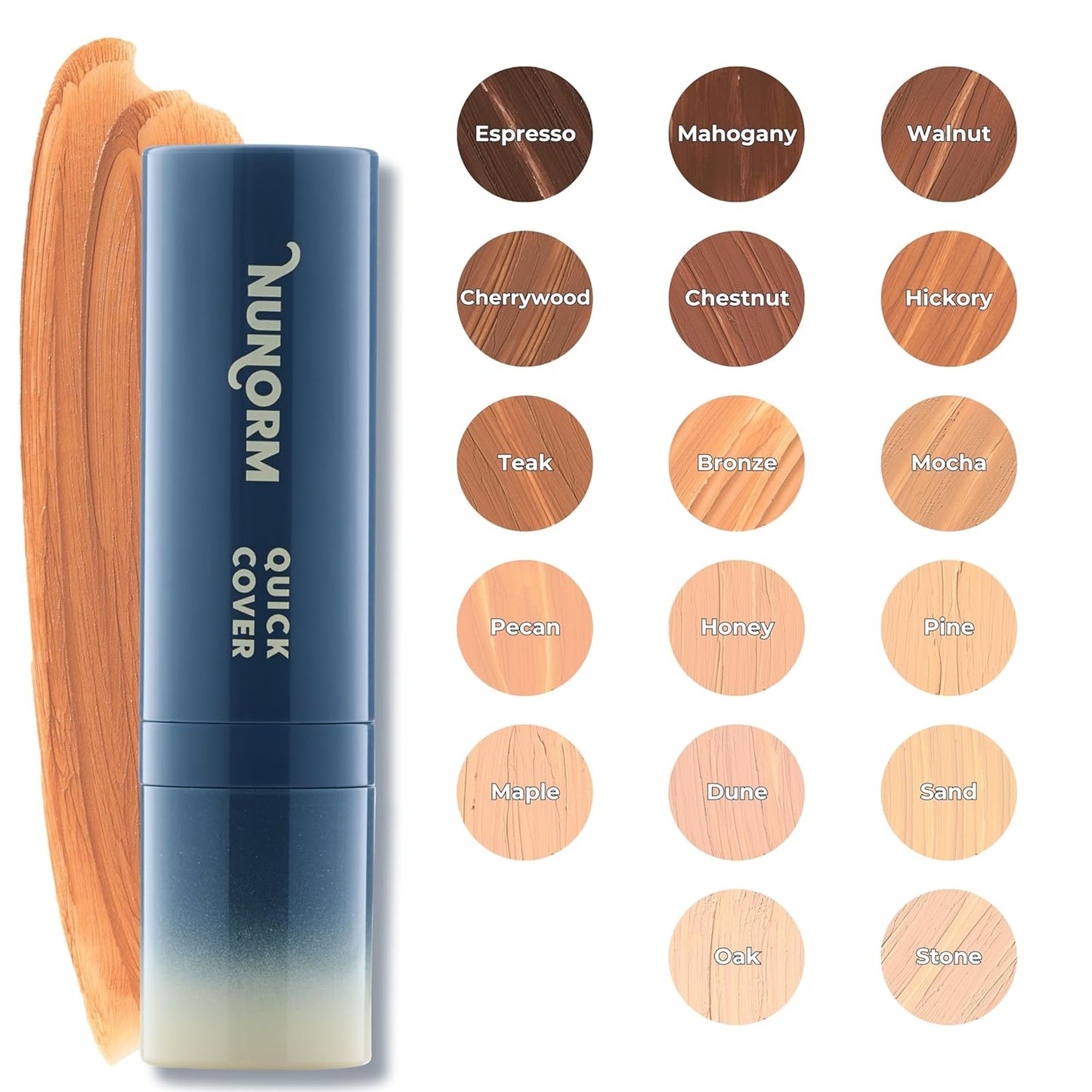 Skiennix Foundation & Concealer Stick for Men - Full Coverage for Dark Circles & Blemishes - Non-Comedogenic 12-Beige