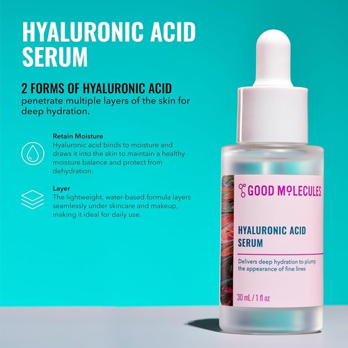 Good Molecules Daily Skincare Routine Set - Hydrating Cleanser, Niacinamide Toner & More | 5-Piece Collection