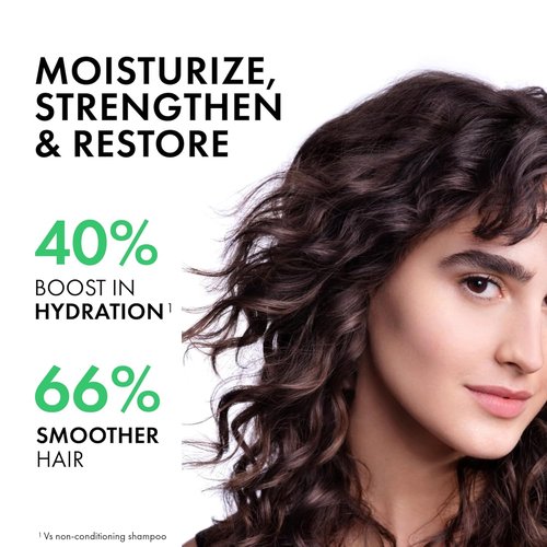 Dercos Hair & Scalp Moisturizing Conditioner - Strengthens & Hydrates with Glycerin, Niacinamide + Hyaluronic Acid | 6.7 Fl Oz