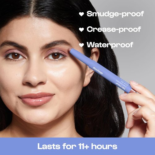 ALLEYOOP 11th Hour Waterproof Cream Eyeshadow Stick - Long-Lasting Smudge-Proof Eye Makeup in Mauve Matte