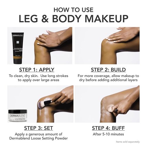 Dermablend Leg and Body Makeup Foundation - Full Coverage with SPF 25 Protection