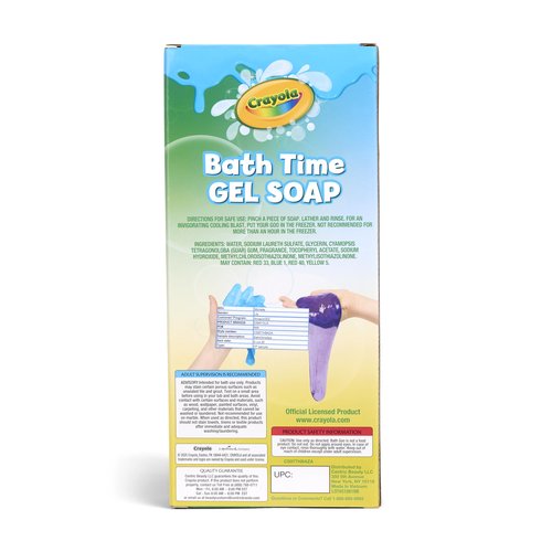 Crayola Bath Time Slime 6 Piece Set, Soaps with Slime Texture & Consistency, Multi Color Bath Soap 6 Pack / 3.6 oz Each, Colors Included: Red, Green, Blue, Purple, Pink, & Orange