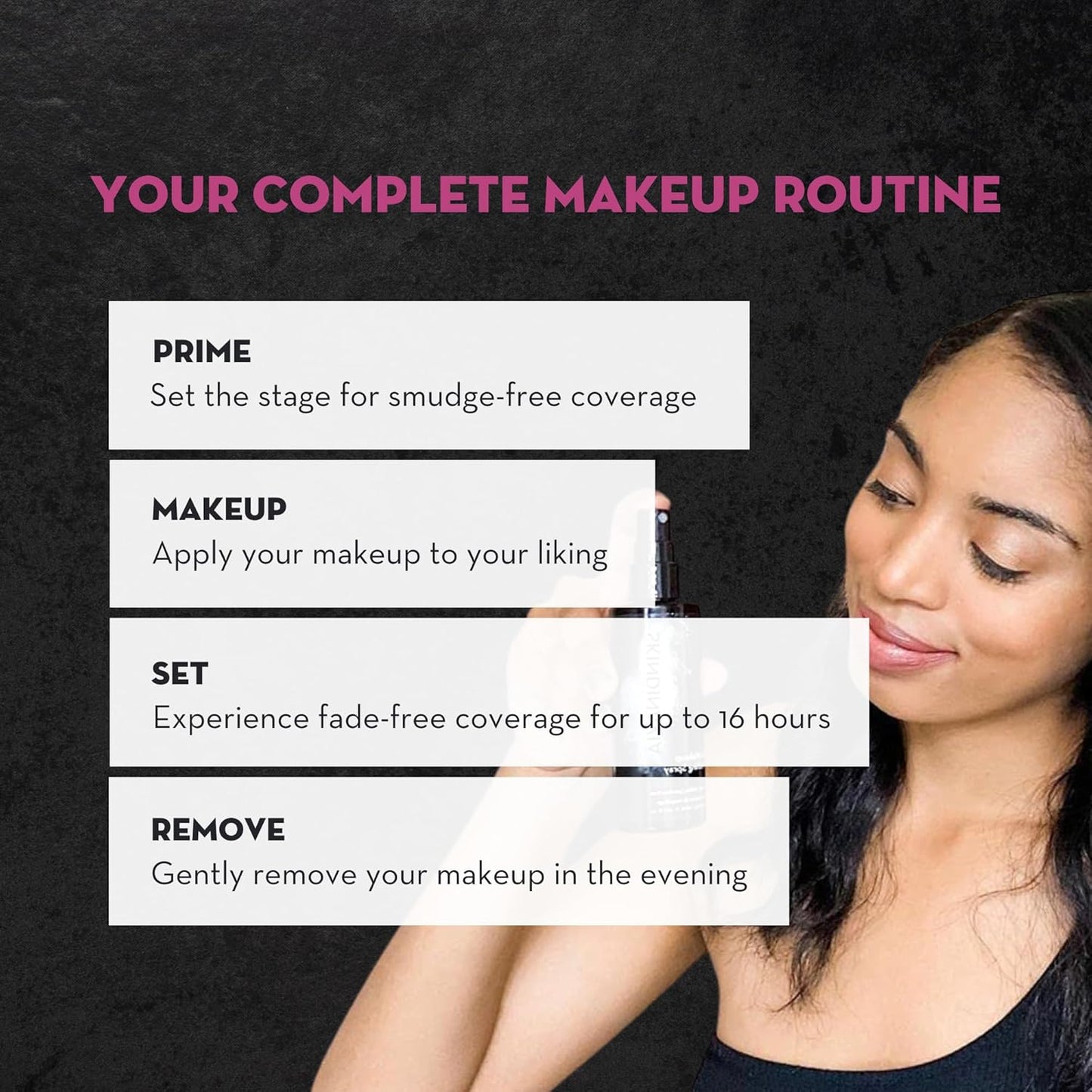 Skindinavia Makeup Finishing Spray - Long-Lasting All-Day Wear, Heat-Resistant & Waterproof, 4 Oz