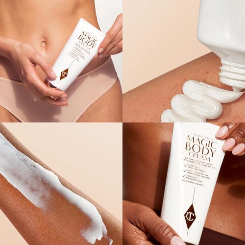 Charlotte Tilbury Magic Body Cream - Skin Tightening Hydration with Caffeine & Hyaluronic Acid - Nourishes & Smooths Skin