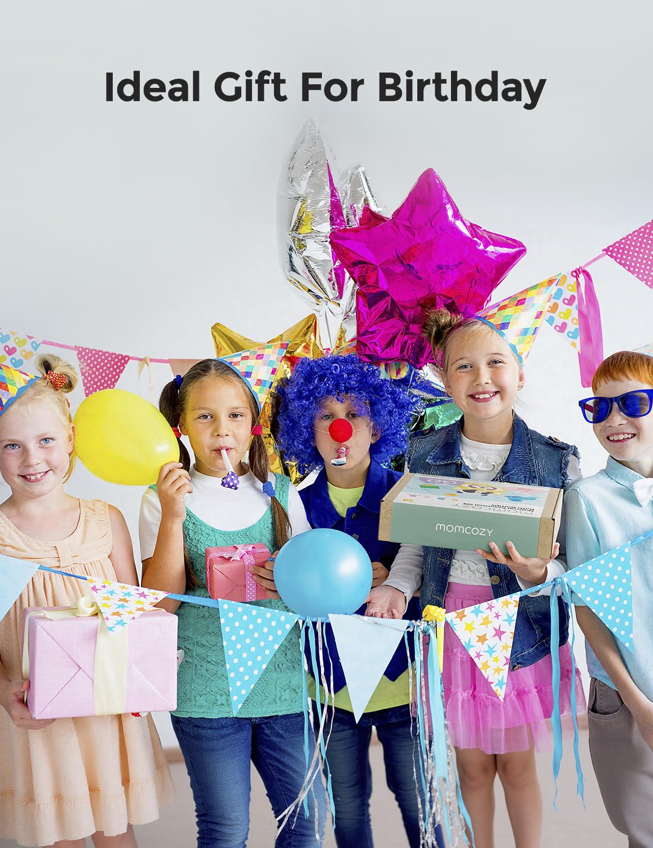 Momcozy Natural&Organic Essential Oil Bath Bombs,14 Pcs Bubble Bath Fizzy Balls with Cute Seal Animal Shapes,Bath Bombs Gift Set for Kids Girls Boys Toddler,Ideal Gift for Easter Egg,Bath Bomb Kit