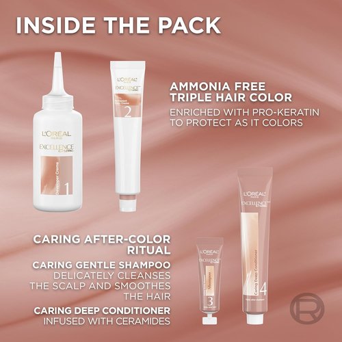 L’Oreal Paris Excellence Hair Color - Ammonia-Free Gray Coverage | 9N Natural Light Blonde, 1 Kit