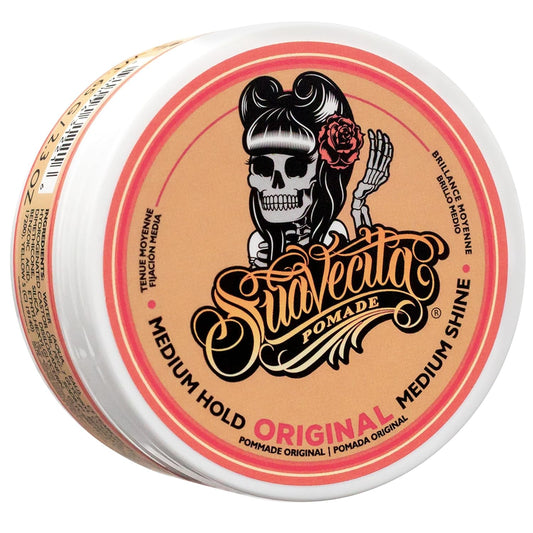 Suavecita Pomade for Women - Medium Hold, High Shine, Water-Based, Flake-Free | 2.3 oz Can