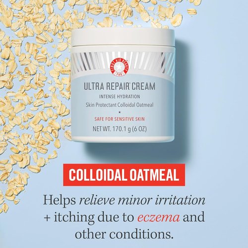 First Aid Beauty - Ultra Repair Cream - Intense Hydration Face & Body Moisturizer - 1 oz for Eczema Relief