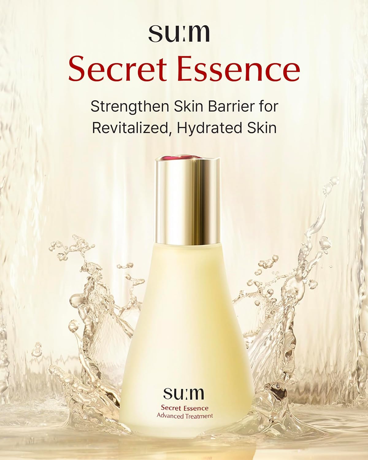 SU:M Secret Essence Hydrating Serum - Boost Skin Barrier, Elasticity & Vitality | 1.01 fl oz