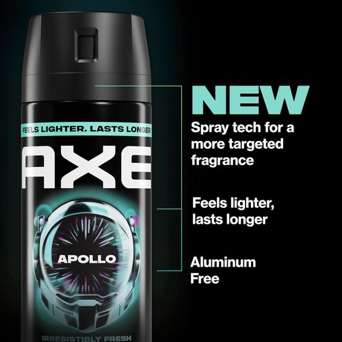 AXE Body Spray - Apollo 48 Hour Freshness | Aluminum-Free, 3 Count, 2.9 oz Each