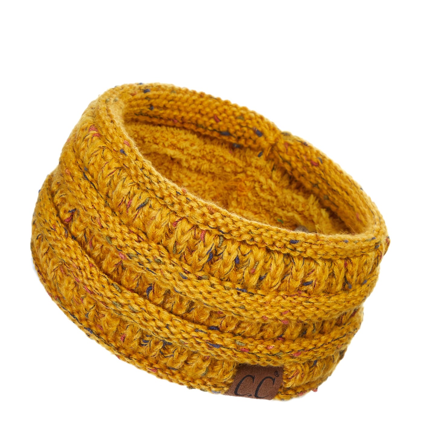 C.C Exclusives Ombre Mix Colored Ribbed Headwrap (HW-817) (Ombre Mustard)