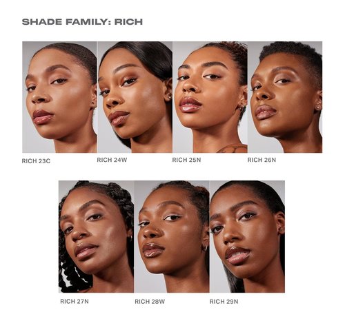 Morphe Lightform Dewy Foundation - Long-Wearing Hydration Makeup for Radiant Finish - Rich 23C (1.01 fl oz)