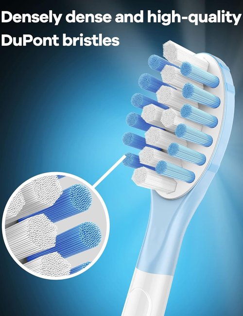 Philips Sonicare Replacement Toothbrush Heads - Compatible with ProtectiveClean C3/G3/W3/C2 - 8 Pack, White