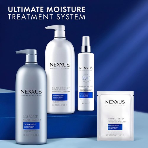 Nexxus Therapee Shampoo - Ultimate Moisture for Dry Hair | POLYSOFT HYDRATOR Technology, 33.8 oz
