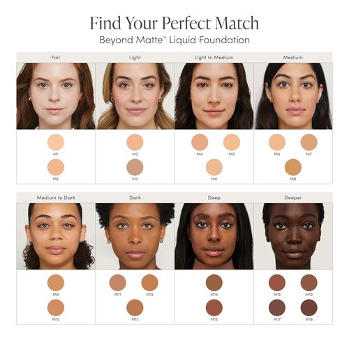 Jane Iredale Beyond Matte Liquid Foundation - Lightweight, Buildable Coverage | Vegan & Cruelty-Free