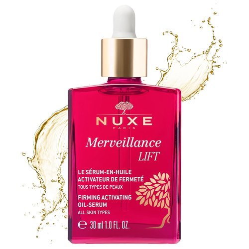 NUXE Merveillance Lift Anti-Aging Face Serum - Firming & Rejuvenating with Micro-Algae Oil, 1 Fl Oz