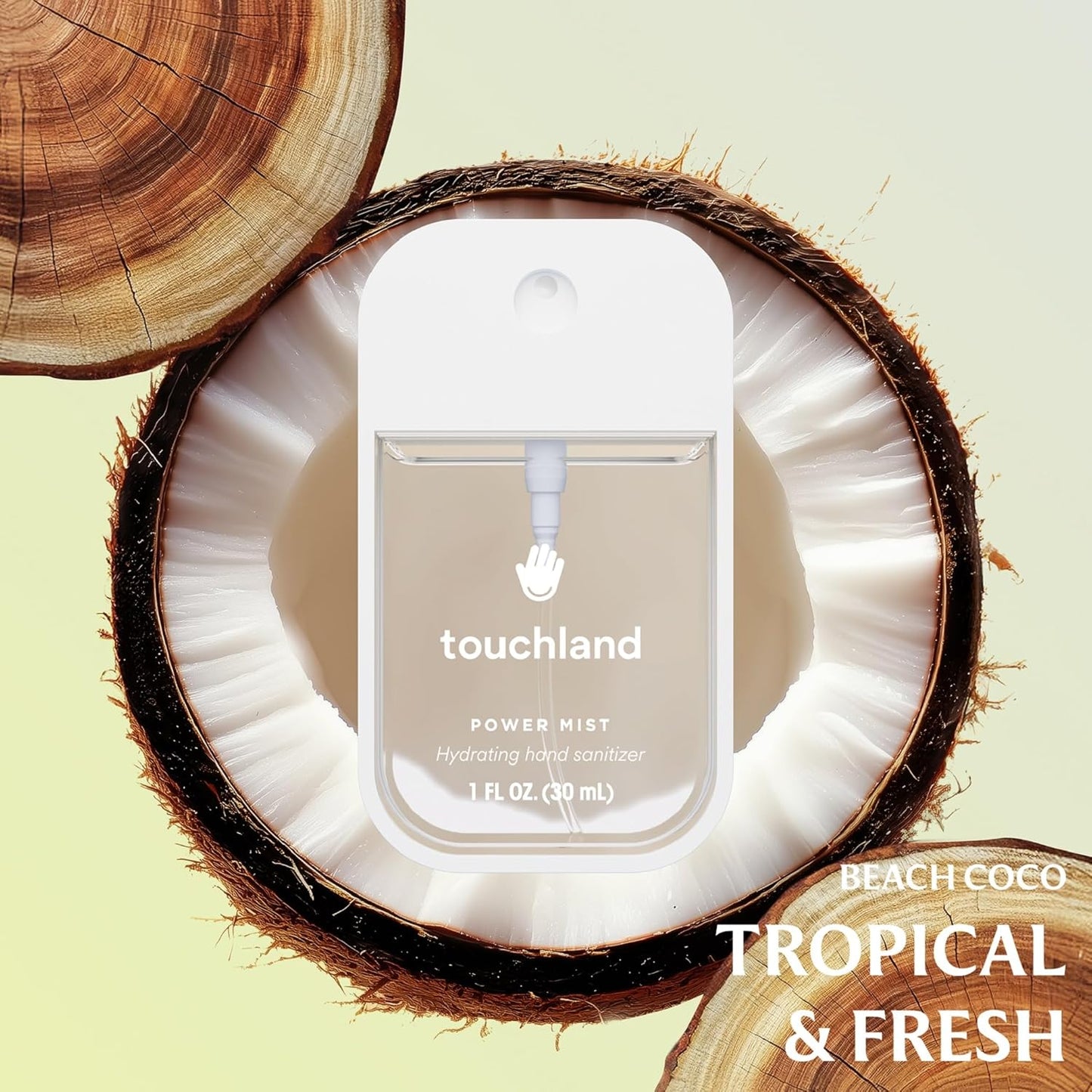 Touchland Hydrating Hand Sanitizer Spray - Dream 5 Set with 5 Travel Size Mists | 4 x 1 FL OZ + Accessory Included