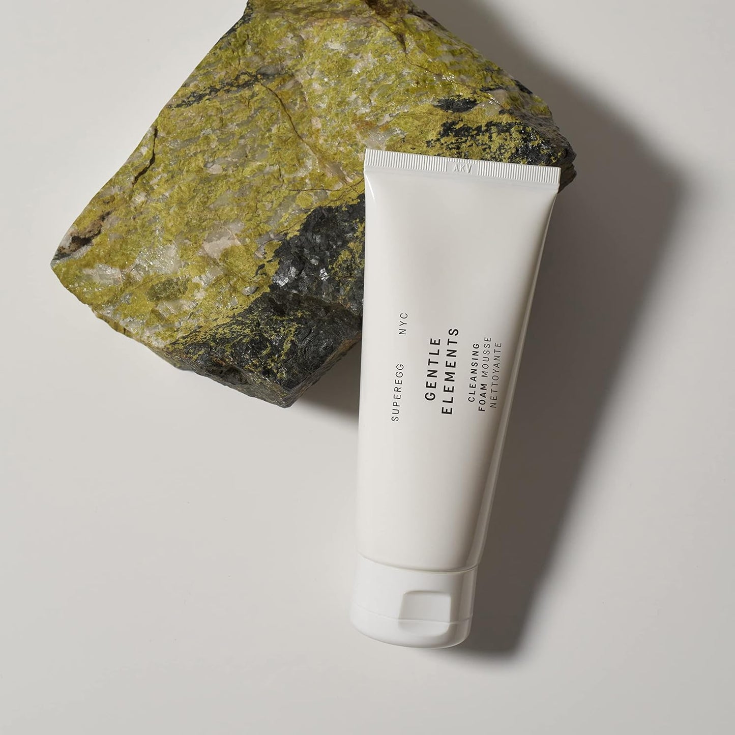 SUPEREGG Cleansing Foam - Gentle Elements Foaming Cream with Vitamin C & AHA for Youthful Skin | 100 ML / 3.4 FL OZ