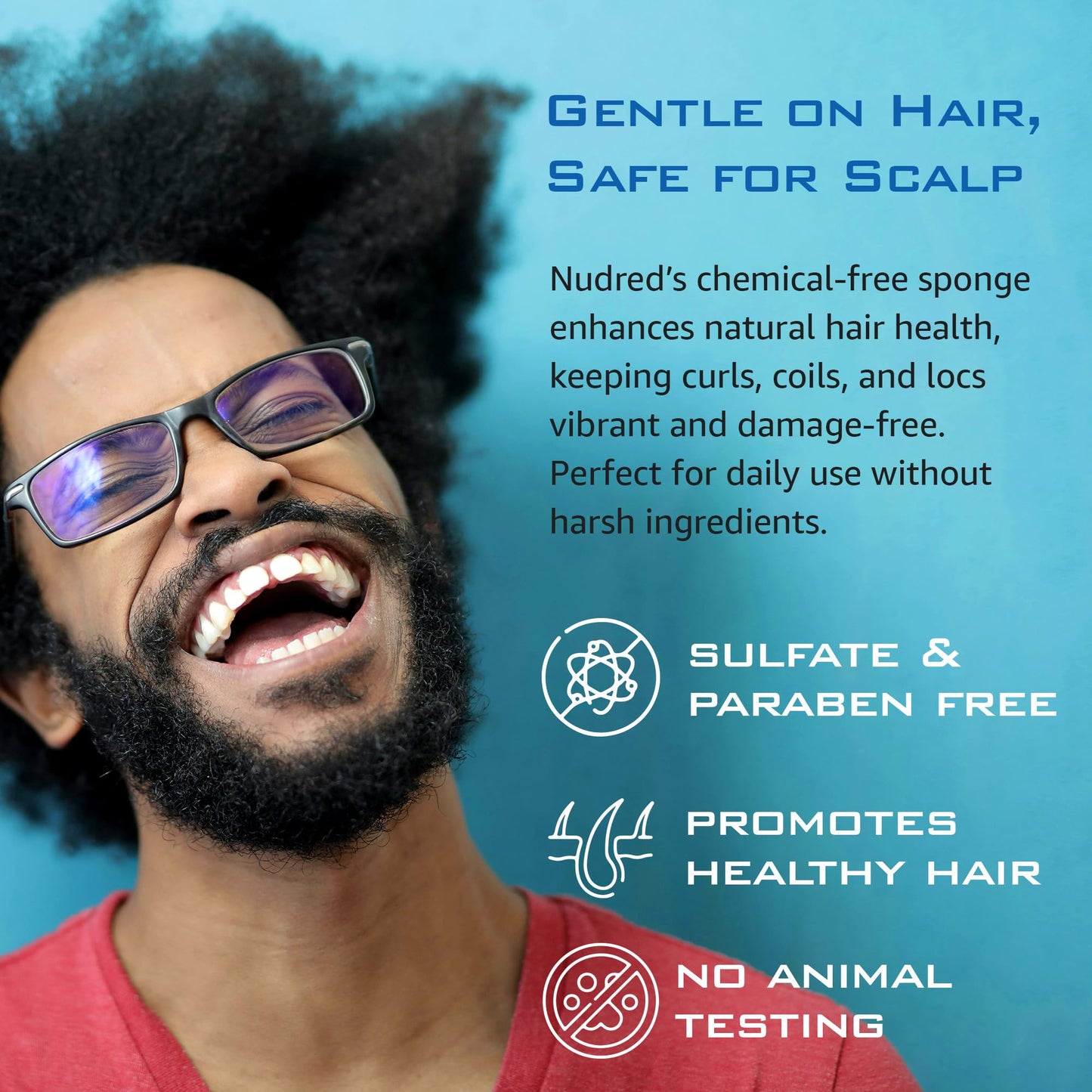 NuDred Hair Brush for Black Men and Women, Twisting Sponge for Curling Afro Style Dreads, Coils & Twists, Barber Curling Care Tool (Silver, Small Holes)
