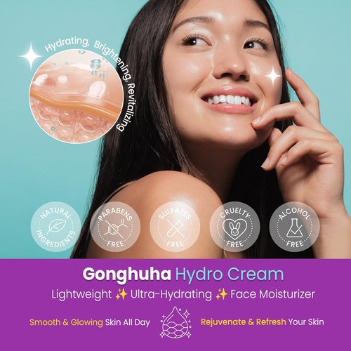 Hydro Cream - Ultra-Hydrating Face Moisturizer for Glowing Skin | 50ml with Hyaluronic Acid & Cica