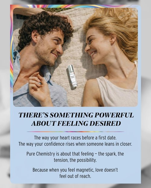 Pure Chemistry Pheromones Perfumes Cologne for Women - Roll On Perfume Oil with Enhanced Scents for Allure, Confidence and Presence - 10ml