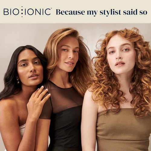 Bio Ionic 10X Styling Iron, 1" Hair Straightener with Moisturizing Heat Technology, Flat Iron for 10-Minute Styling, Hair Straightener and Curler