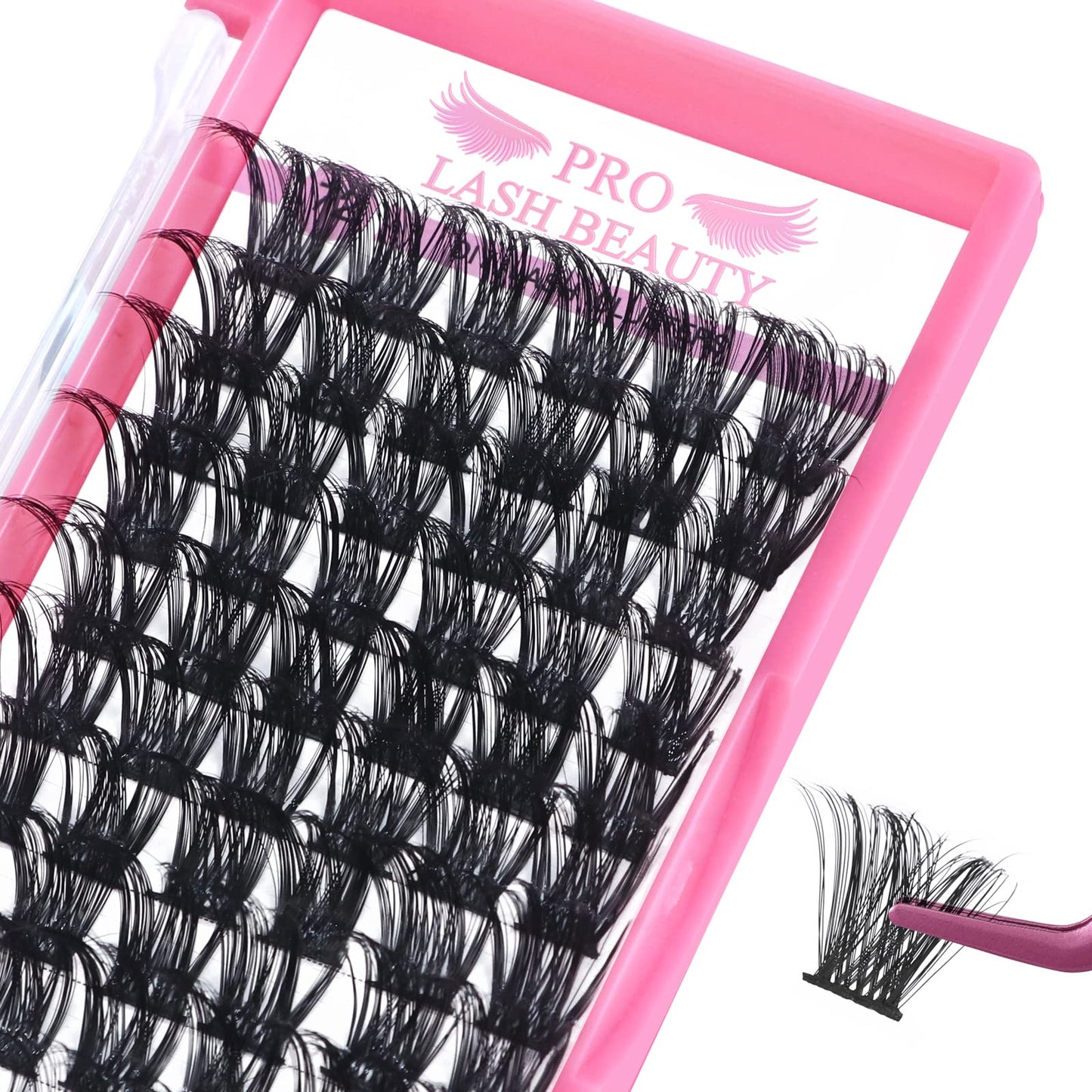 Cluster Lashes, 72 Pcs Individual Lashes, Lash Clusters DIY Eyelash Extension, Super Thin Band Reusable Soft & Comfortable (Into You-01-D-8-16mix)