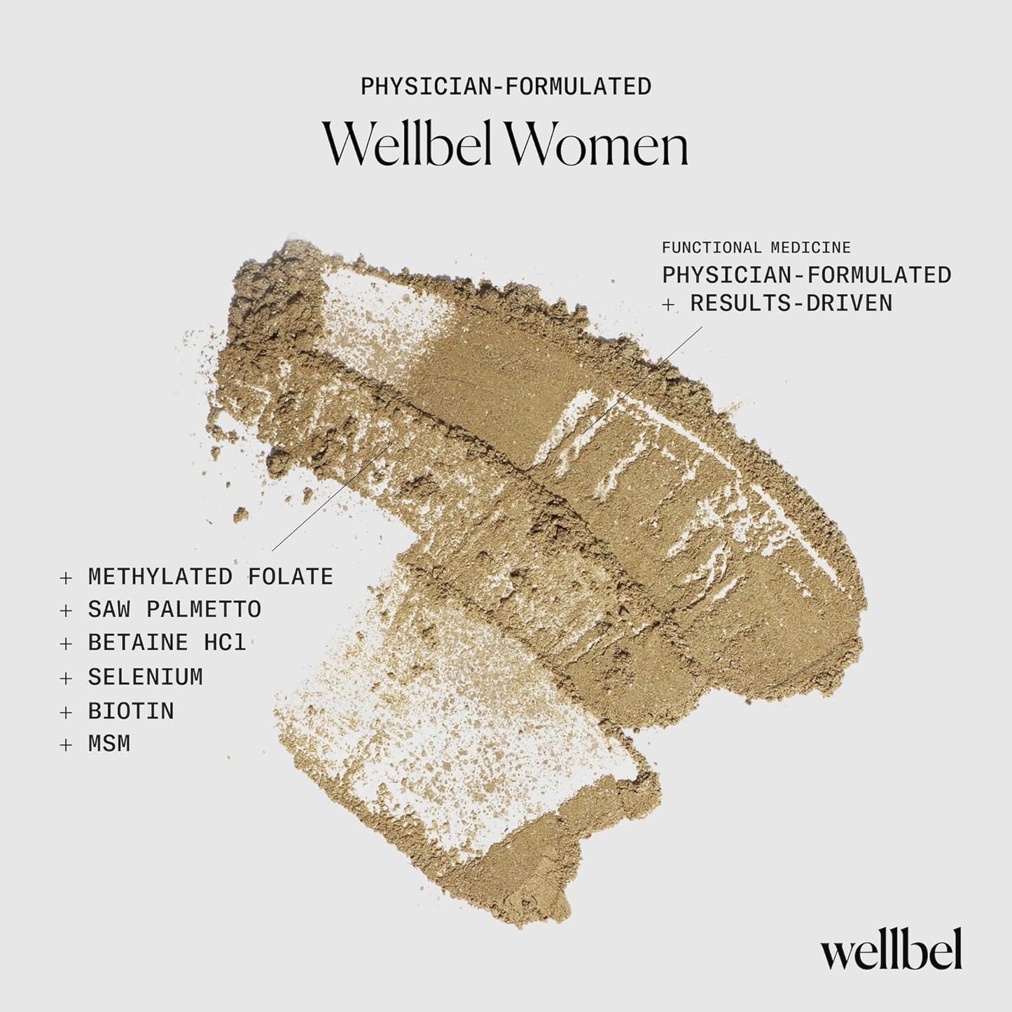 WELLBEL Vegan Hair, Skin & Nails Supplement - Gluten-Free, Non-GMO, 90 Count