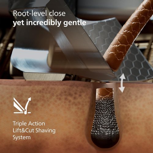 Philips Norelco Shaver i9000 Prestige - Ultra Wet & Dry Electric Shaver with SenseIQ Pro Technology | Black Gradient, 5 Modes
