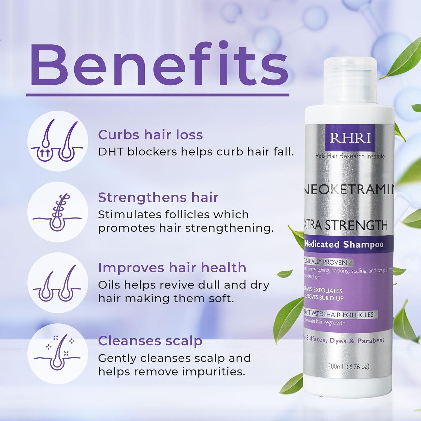 Skiennix Anti Fungal Shampoo - Medicated Formula for Dandruff & Folliculitis | Soothes Itchy Scalp