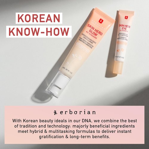 Erborian Skin Hero Eye Cream - De-Puffs & Hydrates for Smooth, Radiant Skin | Korean Skincare