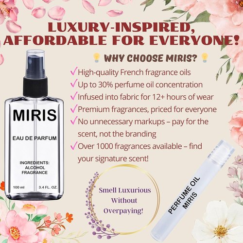 MIRIS No. 28190 Eau de Parfum for Women - Long-Lasting Fragrance, 3.4 Fl Oz / 100 ml