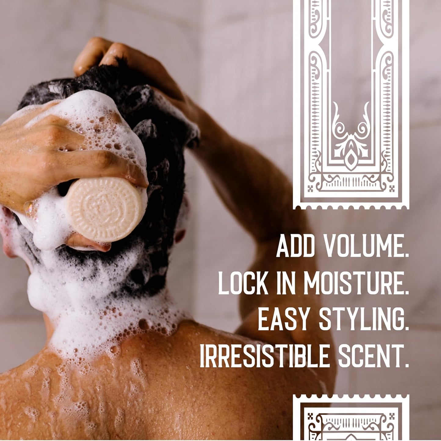 Viori Hamish & Co. Shampoo Bar - Aged Sandalwood - Natural Men's Shampoo - Handcrafted with Islay Whiskey