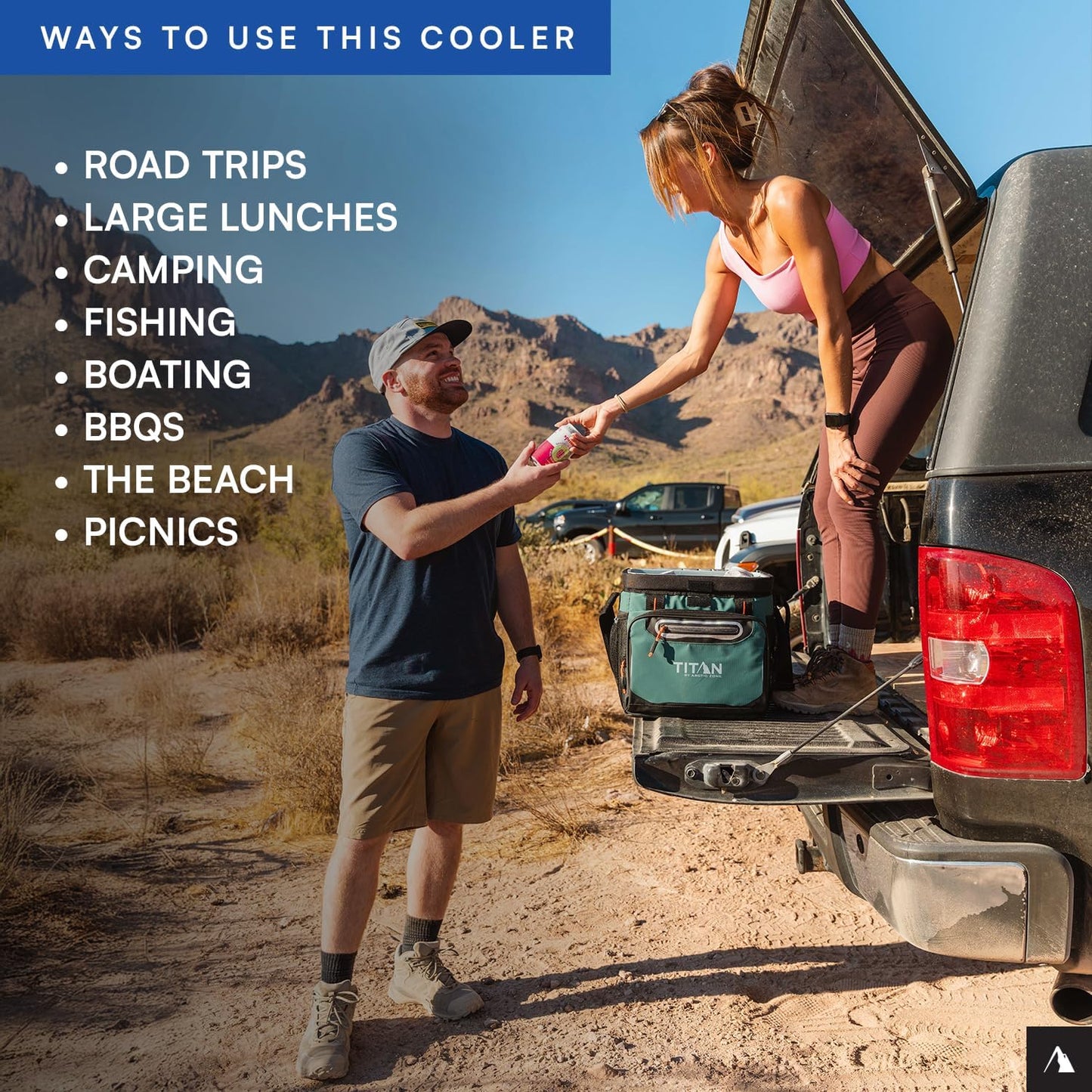 Titan by Arctic Zone Deep Freeze Cooler - Zipperless Hardbody Design with Superior Insulation & SmartShelf