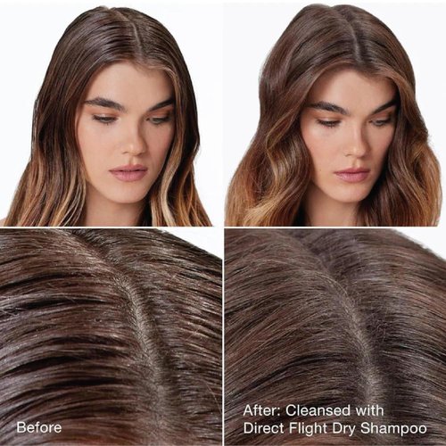 IGK Direct Flight Matcha Dry Shampoo - Oil Absorbing, Heat-Free Volume | Full & Travel Size | 2 Pack