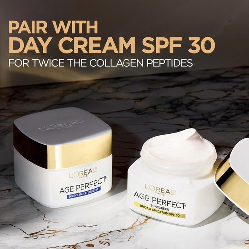 L'Oreal Paris Age Perfect Collagen Expert Night Moisturizer - Anti-Aging & Anti-Wrinkle 2.5 oz