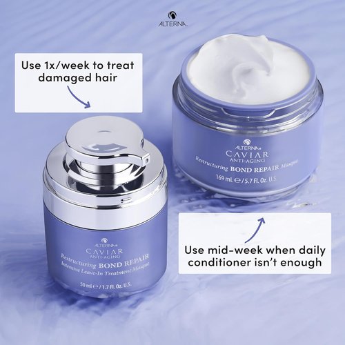 Alterna Haircare CAVIAR Anti-Aging Leave-In Treatment Masque - 1.7oz | Repairs & Strengthens Damaged Hair