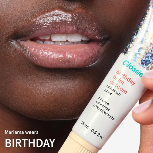 Glossier Balm Dotcom Hydrating Lip Balm - Universal Salve for 12Hr Moisture - Clear Soft Shimmer, 15ml