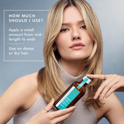Moroccanoil Treatment - Light Hair Oil for Nourished, Shiny Hair | 3.4 Fl Oz