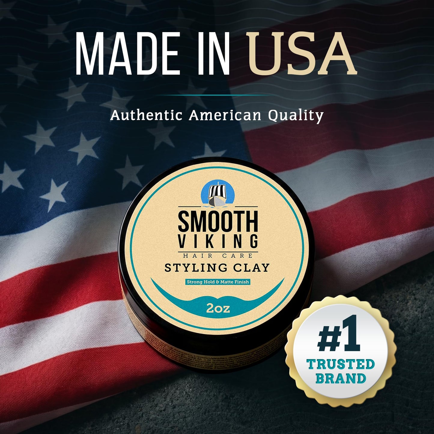 Smooth Viking Hair Styling Products for Men