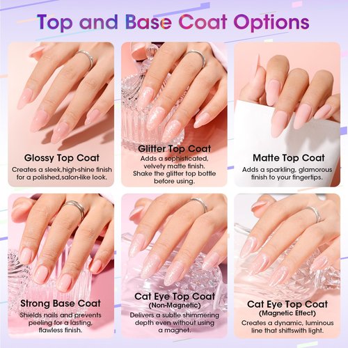 GELLEN Gel Nail Polish Kit with U V Light, 71pcs Gel Nail Kit 32 Colors All Seasons, Base & Top Coats (Glossy/Matte/Glitter/Cat Eye), Professional Home Salon Manicure Kit for Women & Beginners