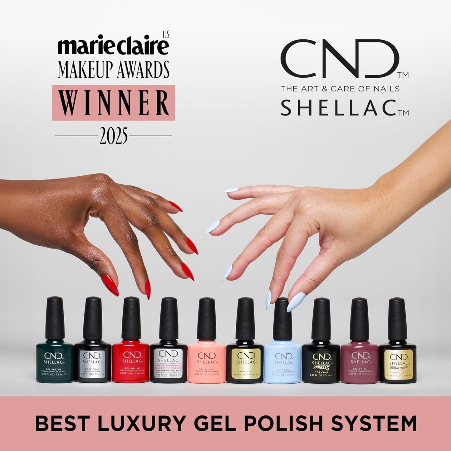 CND Shellac Gel Nail Polish - Long-Lasting Purple Color with Curve-Hugging Brush | 0.25 Fl Oz