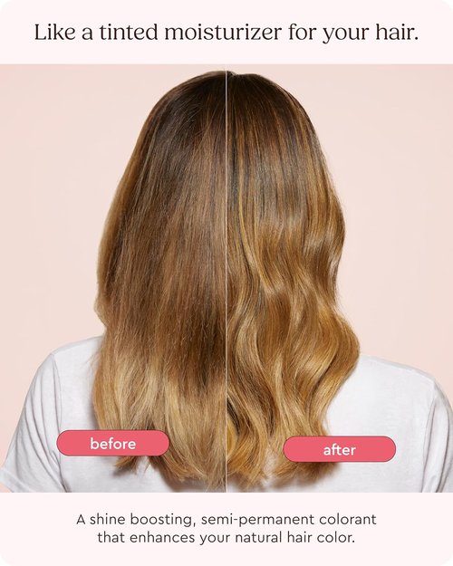 Glaze Super Gloss | Caramel Lights Conditioning Gloss for Medium to Dark Brown Hair - Enhances Color & Boosts Shine